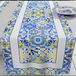 PETTI Artigiani Italiani - Tafelloper, keukenloper, tafelkleed in digitale print Vietri blauw, 100% Made in Italy