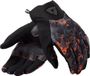 REV'IT! Continent Wind Breaker Handschoenen Zwart Oranje - Maat S