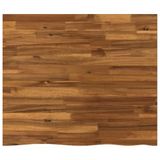 vidaXL Tafelblad Rechthoekig Glas Naturel 80 x 60 x 3 cm