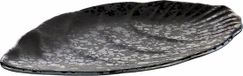 APS Melamine plateau "glamour", zwart, 25x15,5xh1,5 cm, set van 4 stuks