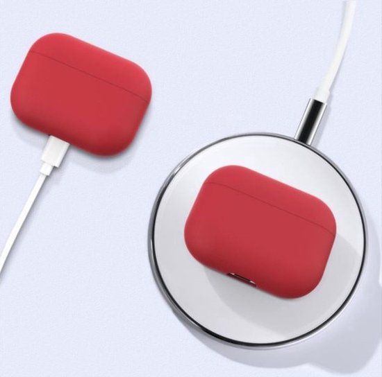 CHPN - AirPods Pro Hoesje - Siliconen - Rood