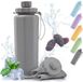 Ibenzoa® Bouteille d'eau pliable en silicone, 600 ml