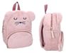 Omgoods - Sac à dos en peau de mouton rose pour enfants avec bretelles réglables