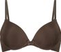 Hunkemöller Dames Lingerie Voorgevormde beugel bh Plunge - Bruin - maat E75