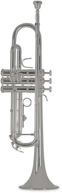 Vincent Bach TR650S Bb Trompet - Verzilderd - 119 mm - Met Tas