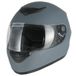 Favoto Integraalhelm, scooterhelm, ademend, voor dames en heren, volwassenen, veiligheidsbescherming, ECE-gecertificeerd, 57-58 cm, grijs