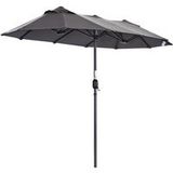 Angel Living Parasol double - 460 x 270 cm - gris