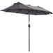Angel Living Parasol double - 460 x 270 cm - gris