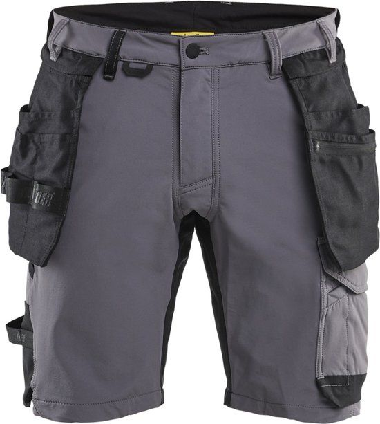Blåkläder Arbeit-shorts voor vakmensen, 4-way stretch 17021645, Mittelgrau/Schwarz