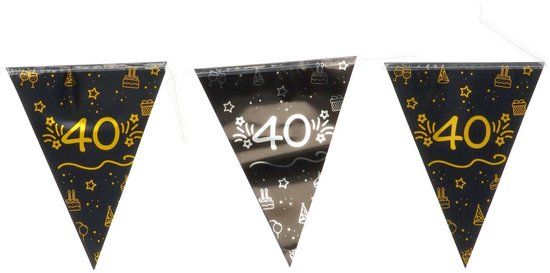 Folat Vlaggenlijn shining glam 40 jaar - 4 m