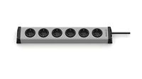 EHMANN 0200x00062301 Stekkerdoos, universeel, 6-voudig, 1,5 m snoer