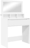 vidaXL Slaapkamerkaptafel, wit, 80 x 39,6 x 135 cm
