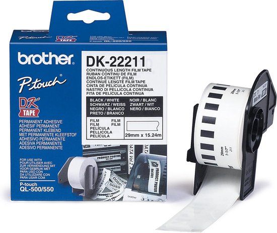 Brother DK-22211 Continuous Length Tape - 29mm - White
