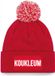 Bellatio Decorations KOUKLEUM muts met pompon - Rood
