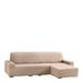 Eysa Aquiles Elastische Chaise Longue Korte Arm Rechts, Polyester-Katoen, Ecru, 43 x 37 x 14 cm