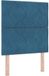 vidaXL - LED - Hoofdbord - Donkerblauw - 80 cm - Fluweel