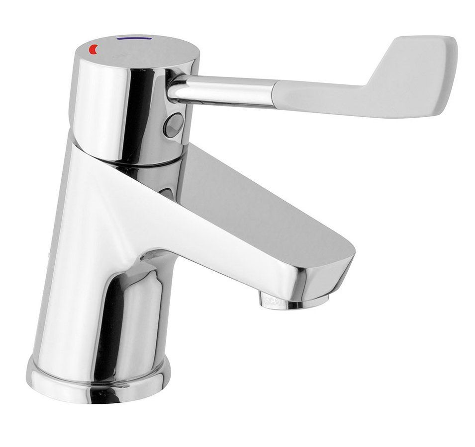 Sapho LEA wastafelmengkraan zonder klikwaste - chroom