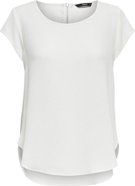 ONLY ONLVIC S/S SOLID TOP NOOS WVN Women's T-Shirt - Size 40 - White