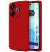 Tumundosmartphone Hoesjes van vloeibare siliconen, zeer zacht voor Xiaomi Poco M6 4G, rood