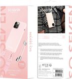 SoSeven Smoothie Cord Hoesje Geschikt voor Apple iPhone 13 - Roze