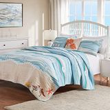 Greenland Home GL-1512ABSK 5-delige Maui Bonus Quilt Set, King