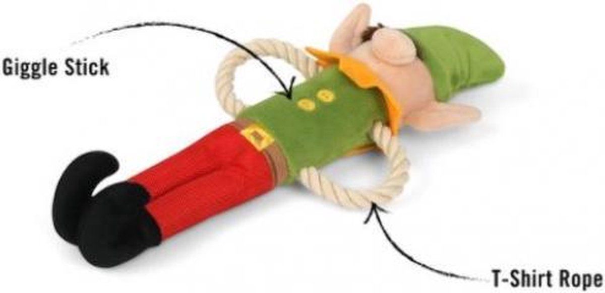 PLAY P.L.A.Y. Pet Merry Woofmas - Santa's Little Elfer - Groen, Rood