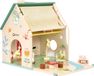 Classic World houten poppenhuisje met tuintje en accessoires