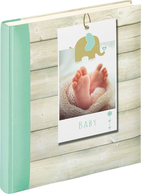 Walther Welcome - Babyalbum - 28x30.5 cm - 50 pagina's - Groen - 4004122240715