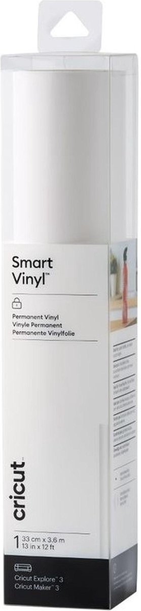 CRICUT Vinyl Folie - Smart Vinyl - Permanent - 33x360cm - Wit