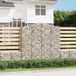 Maison Exclusive - Bacs en treillis en acier galvanisé, 2 pièces, dimensions 200x50x200/220 cm