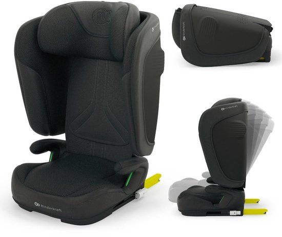 Kinderkraft UNITY 2 Autostoel – 100-150 cm – Met Isofix – Groep 2/3 – Zwart