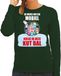 Bellatio Decorations Kut Kerstbal sweater / foute Kersttrui Ik vroeg om een mobiel krijg ik deze kut bal groen - dames - Kerstkleding / Christmas L