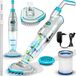 Tillvex Aspirateur de piscine avec batterie et perche télescopique de 3,6 m - jusqu'à 15 m³ | Aspirateur de fond de piscine électrique | Nettoyeur de piscine avec filtre et système à 2 vitesses | Kit de nettoyage sans fil avec aspirateur à main