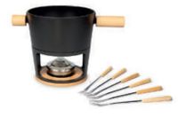 Stöckli 7576.80 fondueset 3,2 l Zwart, Hout 6 personen