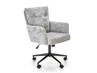 Fauteuil de bureau design polyester gris