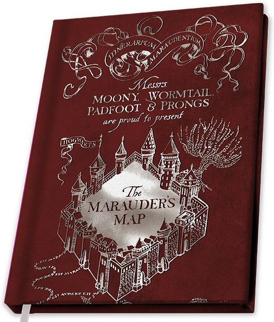 Harry Potter A5 Notebook - Marauder's Map