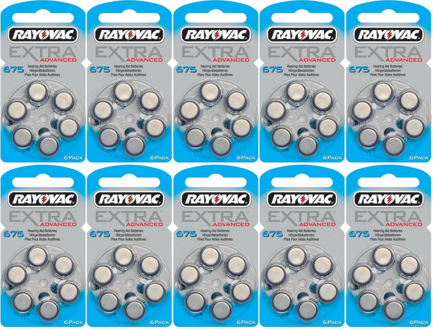 Rayovac gehoorapparaat batterijen - Type 675 - 10 x 6 stuks gehoorapparaat batterijen - Type 675 - 10 x 6 stuks