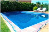 Fun&Go Zwembadafdekking Leaf Pool Blauw (6 x 6 m)