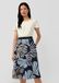s.Oliver BLACK LABEL Jurk crème / navy / hemelsblauw / geel