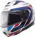 Schuberth C5 Omega Wit Rood Blauw Systeemhelm - Helm