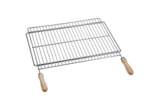 vario barbecuerooster, roestvrijstaal, 60 x 40 cm, uitbreidbaar 62,5-72,5 cm