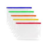 5 Icecat 5 A4 Plus Rits Pouch Document Portemonnee - 370mm x 260mm Diverse Kleuren, Stijlvolle File Storage Zip Bag - Waterdicht, Ziplock Document Houder