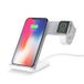 F11 Support de recharge sans fil 2-en-1 pour téléphone portable et montre connectée