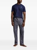 Ralph Lauren pyjama katoen blauw heren korte mouw maat S