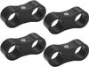 Allecto Plus - Séparateur de tuyau Adaptateur de montage de conduite de carburant Noir - Convient aux tuyaux de 3/8