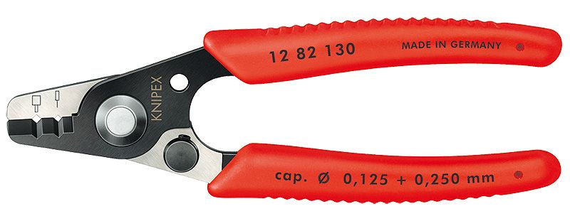 KNIPEX 12 82 130 SB - Kabel strippers - rood