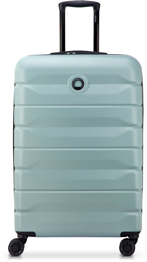 Delsey Air Armour Uitbreidbare Grote Koffer 77 cm – 112L – TSA Slot – 4 Dubbele Wielen – Sage Green