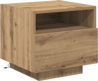 vidaXL Nachtkastje Artisan Eiken 40 x 39 x 37 cm Bewerkt hout