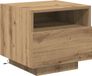vidaXL Nachtkastje Artisan Eiken 40 x 39 x 37 cm Bewerkt hout