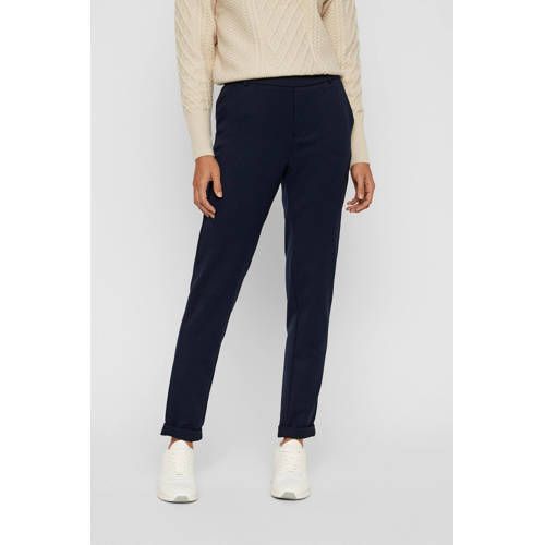 VERO MODA VMMAYA Slim Fit Broek - Donkerblauw